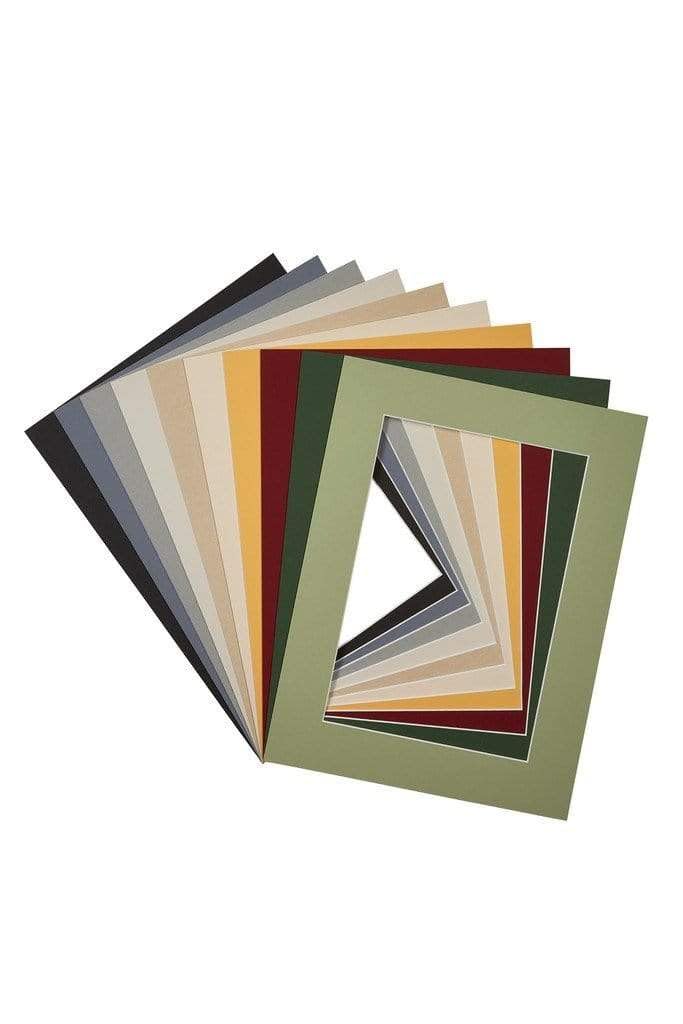 yd. Passepartout 40x40 cm für Fotogröße 35x35 - Schwarz - Museumkarton - Außenmaße 40x40 cm - Innengröße 35x35 cm
