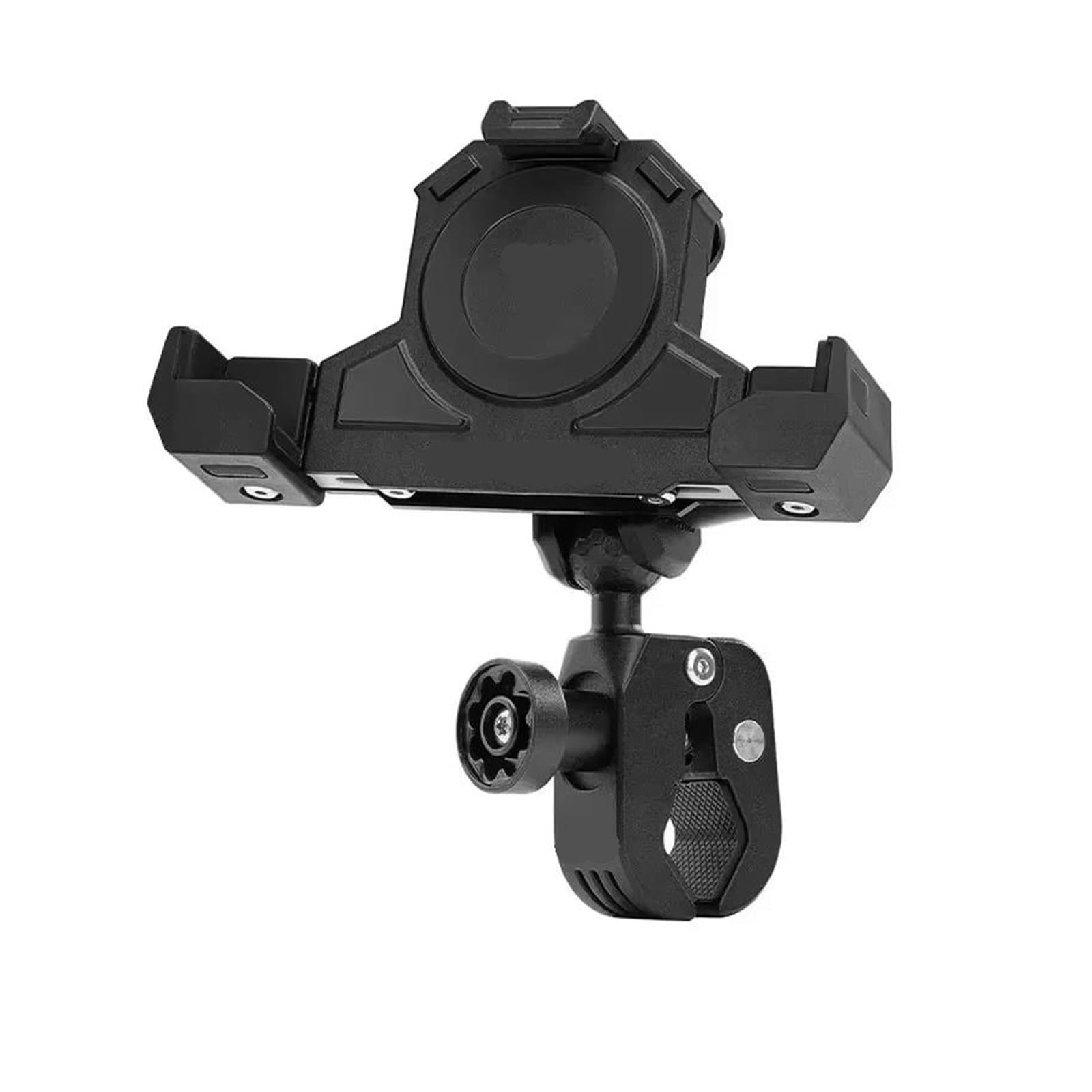 GPS téléphone Support pour Triangles Guidon Fixes Chargement sans Fil USB Navigation Support De Téléphone Portable Absorbant Les Chocs Moto(Power clamp)