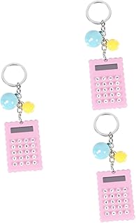 TEHAUX 3Pcs Calculadoras De Bolso Calculadoras Para Crianças Novidade Calculadora Chaveiro Calculadora Infantil Calculadora Simples Pequeno Chaveiro Rosa Calculadora De Cores Doces