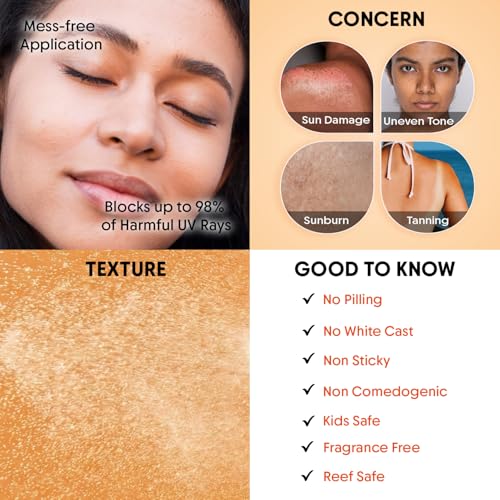 Image of Aravi Organic 100% Mineral Sunscreen Spray SPF 50 PA++++ | Broad Spectrum UVA /UVB & Blue Light Protection | Hydrating, Lightweight & Non-Greasy | No White Cast | Water Resistant | Zinc Oxide & Titanium Dioxide | Sunscreen For Oily & Dry Skin - 100ml