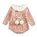 MAYOGO Ropa Bebé Punto Niña Pelele Manga Larga Mameluco Ropa Bebé Dragon Ball Bodis Invierno Bebes Recien Nacidos Ropa Dulces Chica Mono Body Bebe Crochet 3 a 6 Meses,0-2 Años