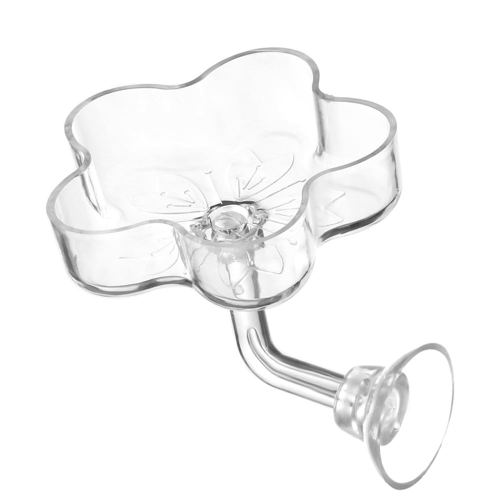 Shrimp Feeding Dish, Suction Cup Aquarium Feeding Bowl Acrylic Fish Tank Feeder Tray for Aquarium Shrimp & Fish