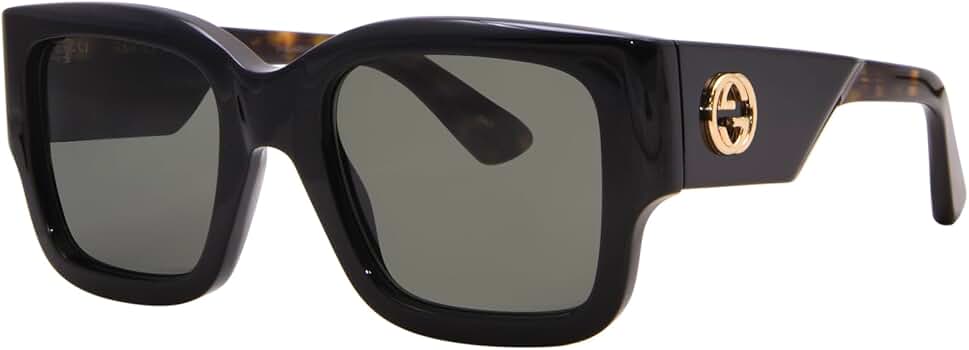 Amazon.com: Gucci GG1663S 001 Sunglasses Women's Black