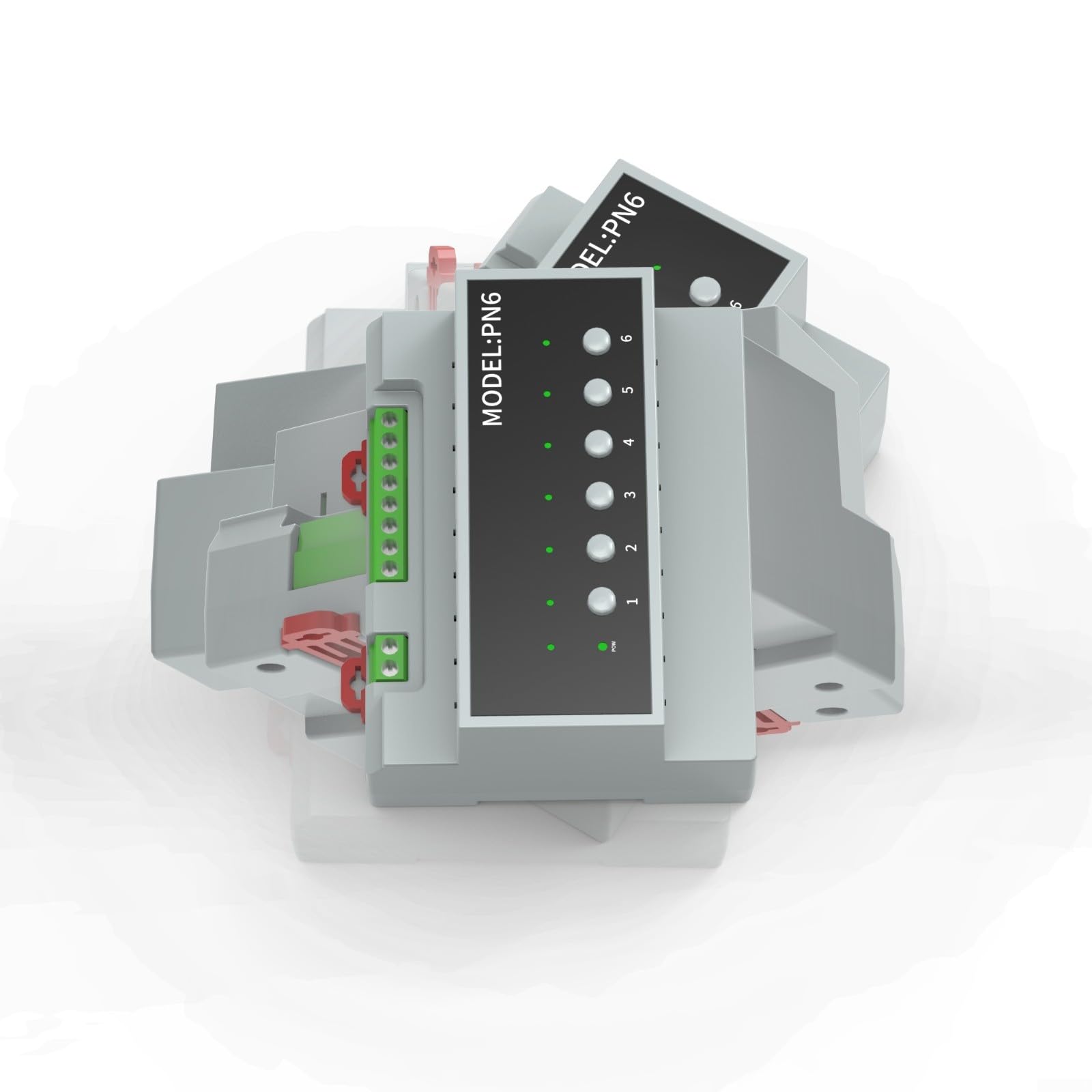 KiraKira Modulo interruttore relè intelligente a 6 canali 16A, WiFi e telecomando con indicatori LED, pulsanti manuali (antenna wifi Ex)