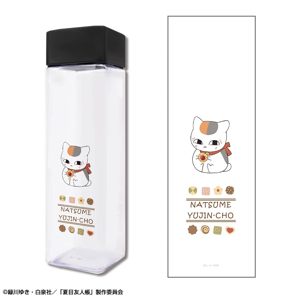 Amazon.co.jp: 夏目友人帳 スクエアボトル デザイン02 ニャンコ