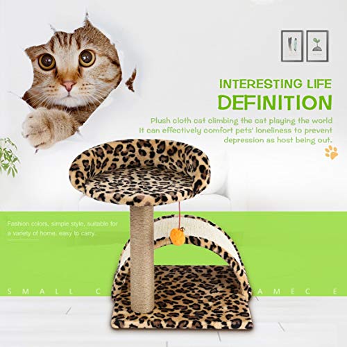 Moldura para escalada de árvore de gatos para animais de estimação, brinquedo com formato de bola de