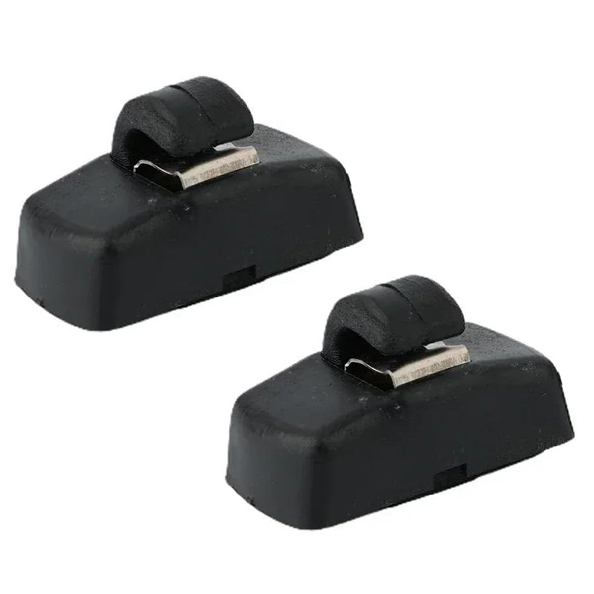 2x Support de pare-soleil Clip Noir Compatible avec VW Transporter T5 Amarok Passat Caddy Golf Bora Polo Sharan Touran Skoda Octavia Superb Seat Ibiza Leon Toledo 3B0857561B