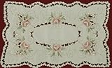 4PCS Embroidered Rose Daisy Floral Placemats 11x17