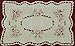 4PCS Embroidered Rose Daisy Floral Placemats 11x17" Beige, Set of 4 Pieces