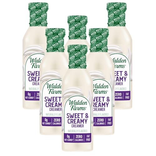 Walden Farms Sweet & Creamy Coffee Creamer – Zero Calorie,