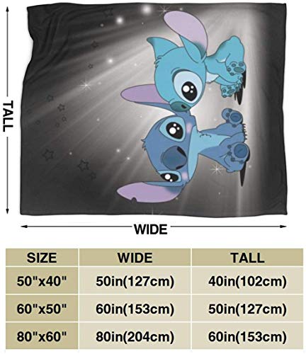 FFFFFFFFFF Lilo Stitch Deken, extra groot, warm, voor volwassenen, super zachte deken met flanel, anti-pilling, zacht… - Image 4
