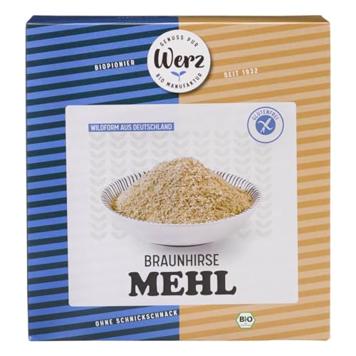 Werz Braunhirse gemahlen glutenfrei, 1er Pack (1 x 500 g Packung) - Bio
