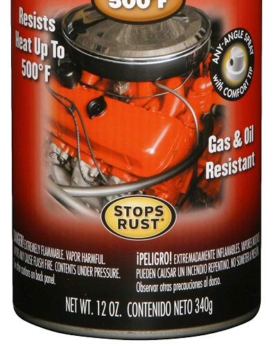 Rust-Oleum 248932 Gloss Black, 12 Oz, Automotive Engine Enamel Spray Paint thumb #2