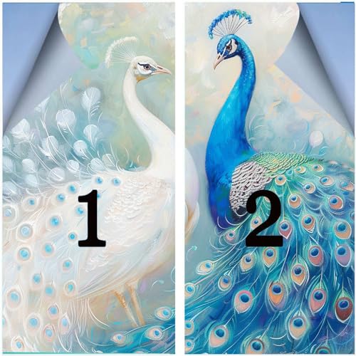 Película para ventana privacidad diseño vintage azul 2 pzas miniatura 3