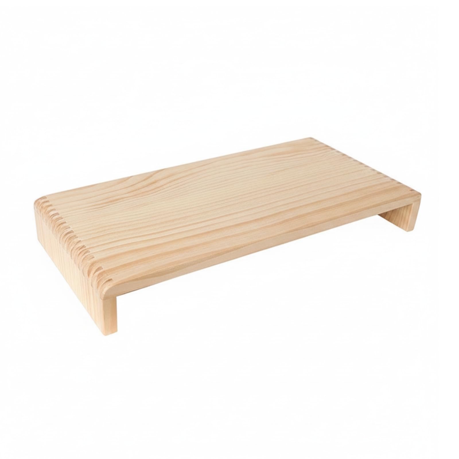 Support D'ordinateur en Bois Simple à Entrenir à Ntoyer Rehaueur D'écran Résistant à Rayures Meuble pr Profeionnels, Étudian, Bois, 60CM