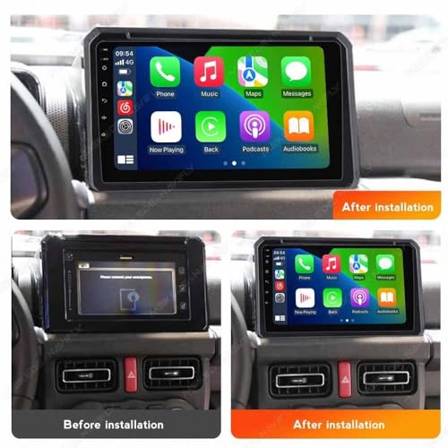 Radio de coche para Suzuki Jimny con Car Play y Android Auto pantalla táctil GPS de viaje 2