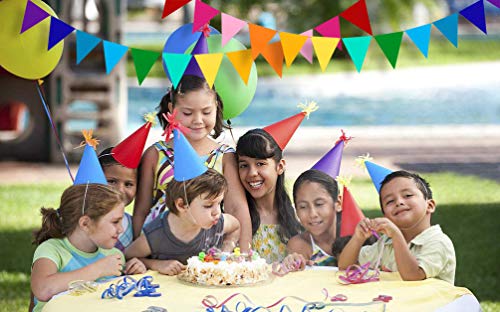 Carnival Bunting Pennant Banner Birthday Party Decorations, Rainbow #TOP5