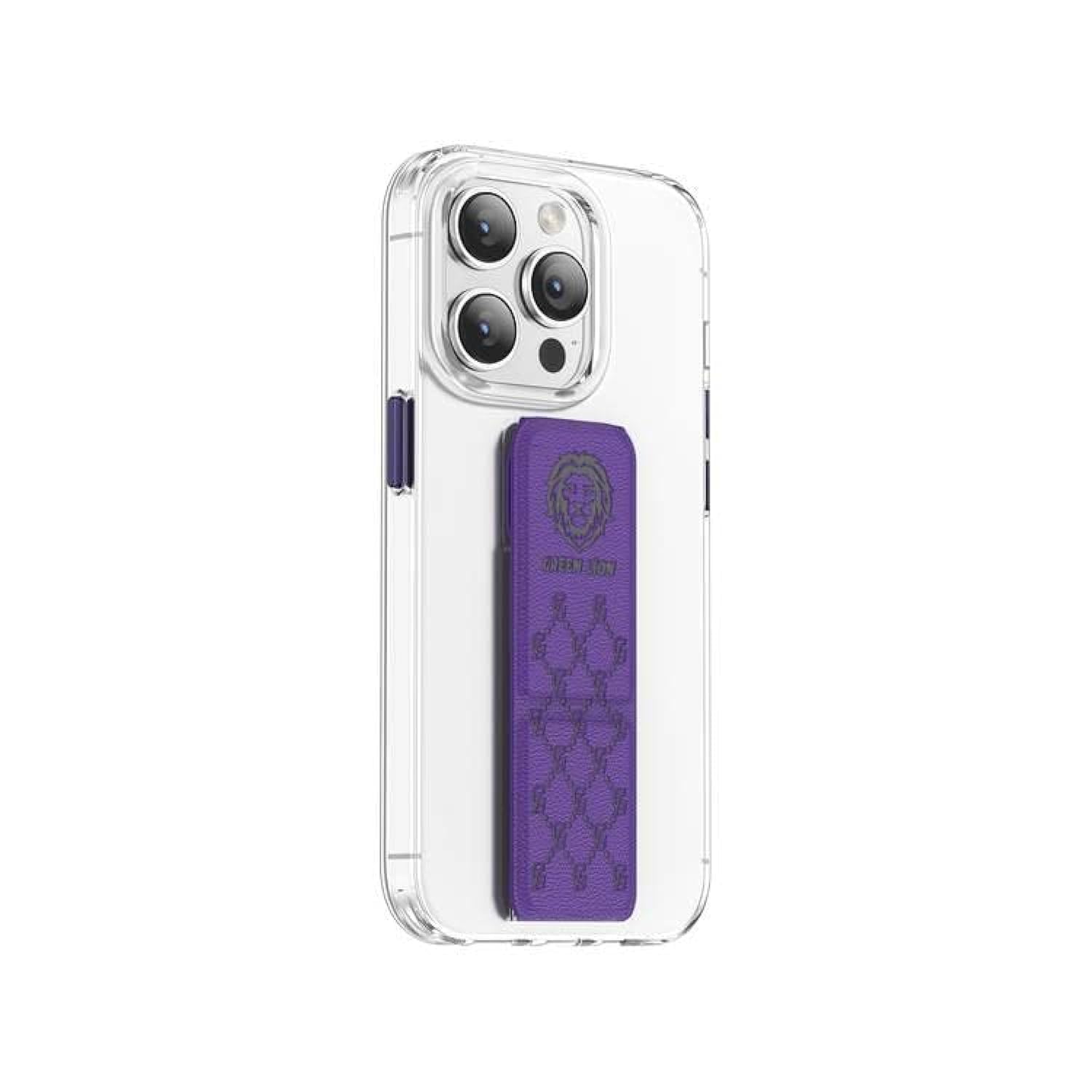 Green LionSeries 9 Clear Case Compatible with iPhone 14 Plus - Purple