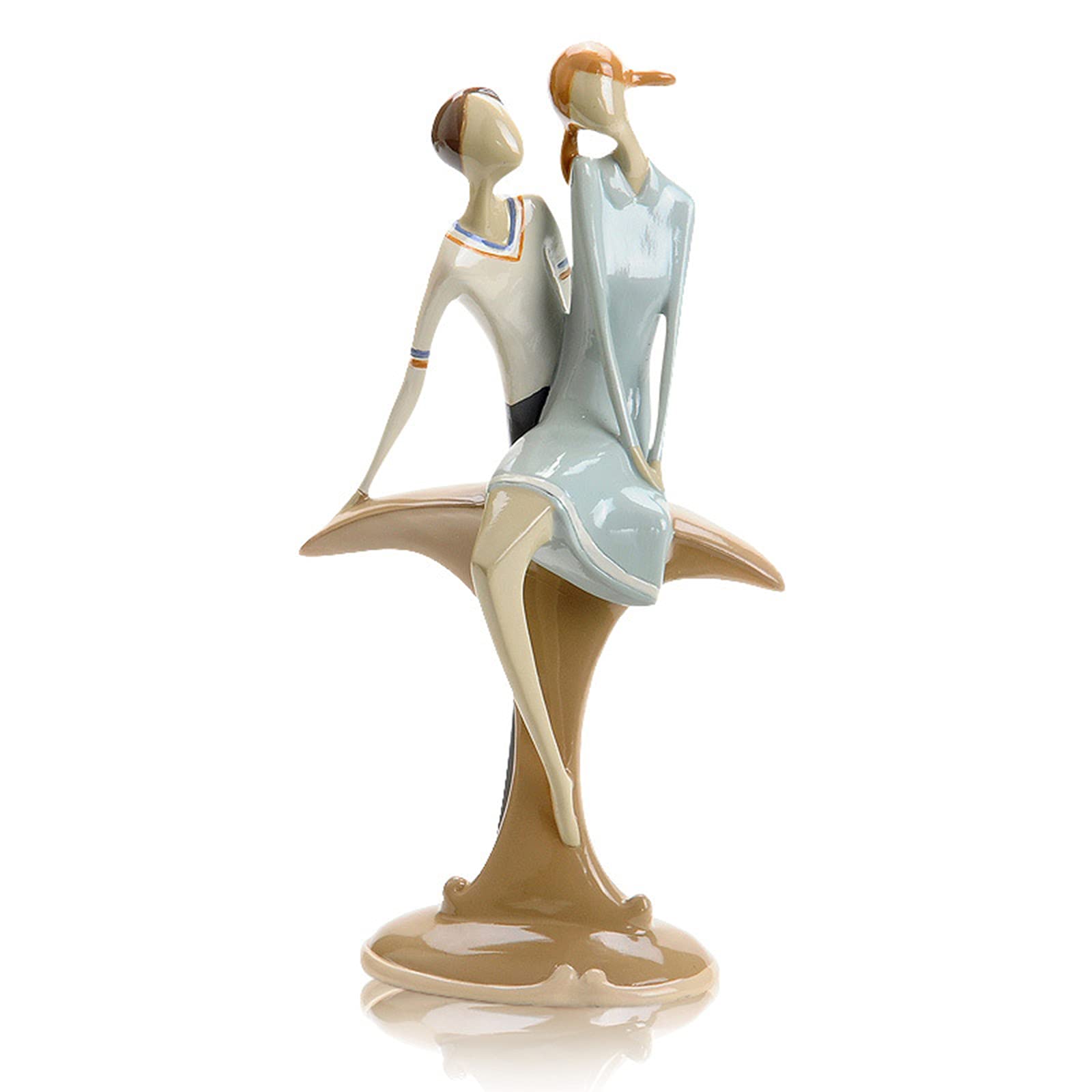 Arte astratta Decorazione Ornamento Statua Scultura Coppia Scultura Amore Decorazione, Amanti Moderni Scultura Coppia Statua Figurine Amanti Decorazione di San Valentino Regalo di Nozze Cucciolo Amore