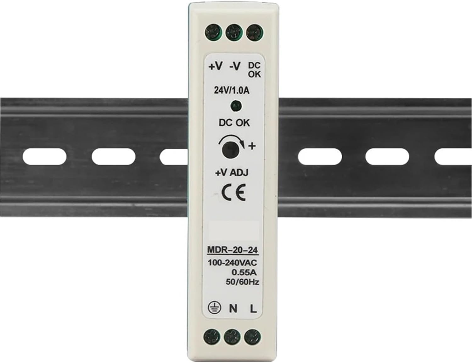 MDR 10W 20W 40W 60W 100W 50/60HZ Power Switch Supply 5V 12V 24V DIN Rail Adjustable Power Supply DC Automotive Source(MDR-40-24)