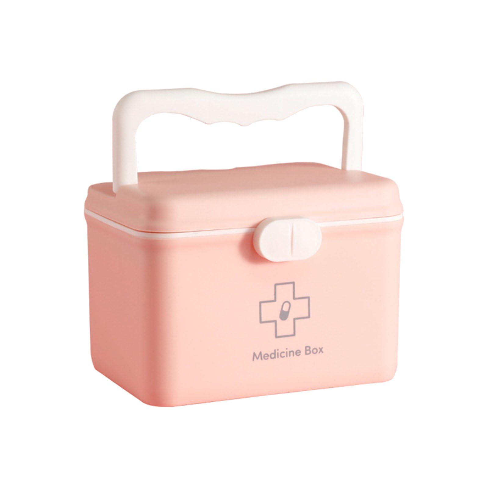 HomeCloud Plastic Medicine Kit, Medicine Storage First Aid Kit, ChildrenS Medicine Kit, Pet First Aid Kit, Outdoor First Aid Kit (Family Style) (Pink) (B0C81Q84S2) Amazon Price History, Amazon Price Tracker