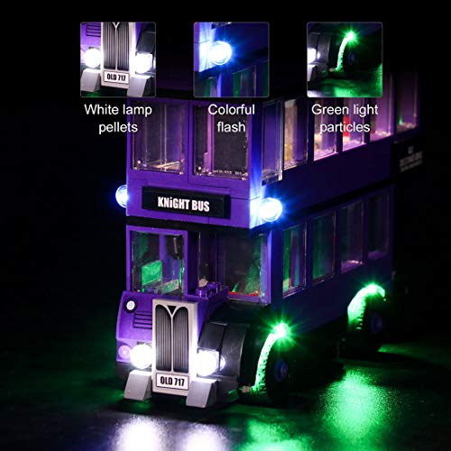 VPPI Led Beleuchtungsset mit Fernbedienung, LED Licht Beleuchtung Kompatibel mit Lego 75957 Harry Potter Der Fahrende… – Bild 6