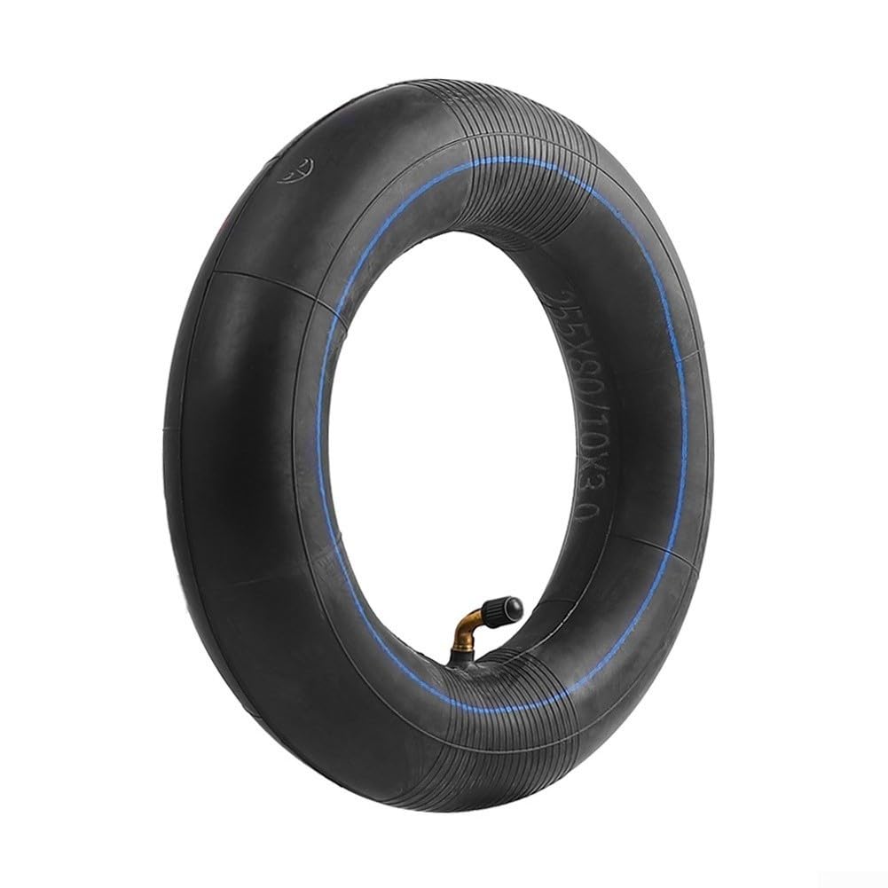 Replacement Inner Tube 10x3.0 255x80 with 90 Degree Curved Valve Designed for Scooter Tire Use on Compatible Electric Models