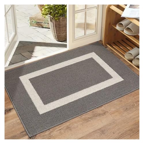 Tapis d'entrée intérieur et extérieur absorbant paillasson lavable 40x60cm - 5