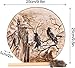 FIRLAR Shaman Drum,10 Inch Tree Of Life Decoration Design Hand Drum With Drum Stick, Instrumental Shaman Alchemy Moon Drum, Sound Healer Shaman Drum For Spiritual Music, Reflection Meditation (crow)