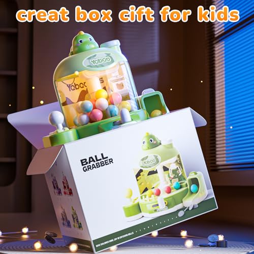 Skirfy Dinosaur Vending Machines Kids Toys Mini Vending Machines Gumball Prize Machines Maker Game Claws Machines Game Sensory Toys Dolls Gifts（Green）