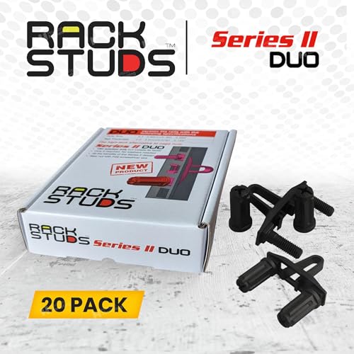 Image of DUO20 1RU Series II Rack Mount Solution - Effortless Alternative to Traditional Rack Screws and Cage Nuts & Server Rack Screws Ideal for Server Hardware Setup - 20-Pack, Universal Version