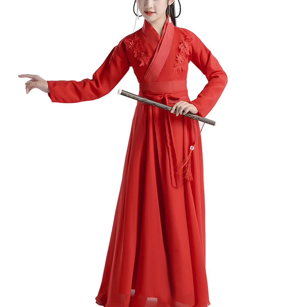 GenericDeluxe Chinese Ancient Tang Dynasty Sexy Flying Phoenix Girl Dance Costume Hanfu Perfromance Wear Outfit