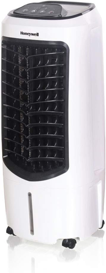 Honeywell 194 CFM Compact Spot Fan & Humidifier, Indoor Portable Evaporative Air Cooler, (White)