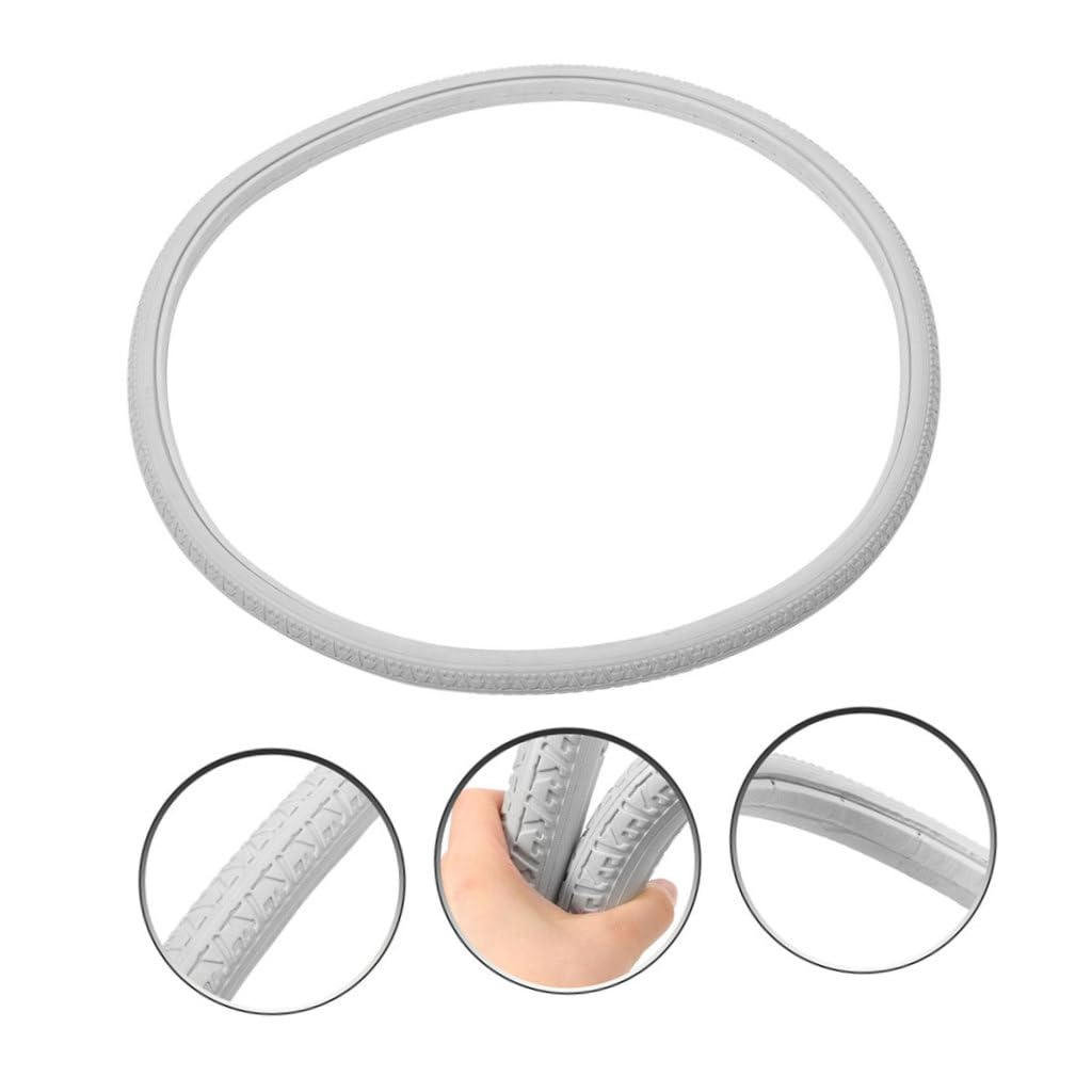 Neumático de Poliuretano para Silla de Ruedas, Repuesto Sólido de 2 Piezas, Diseño Ligero, Uso Interior y Exterior