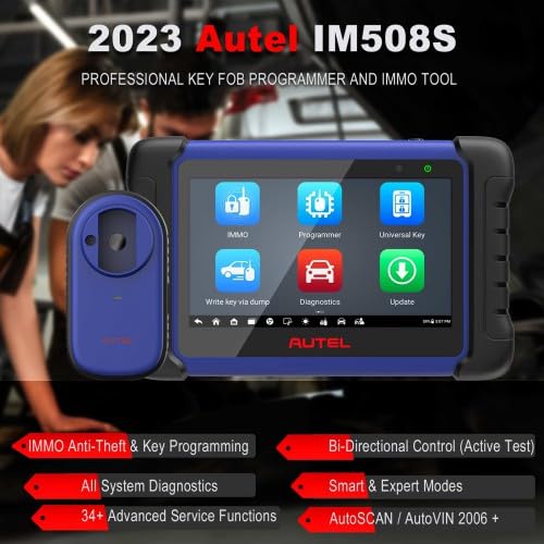 MaxiIM IM508S Narzędzie do programowania kluczy z programatorem XP200 All System Diagnostics 34+ Funkcje usług