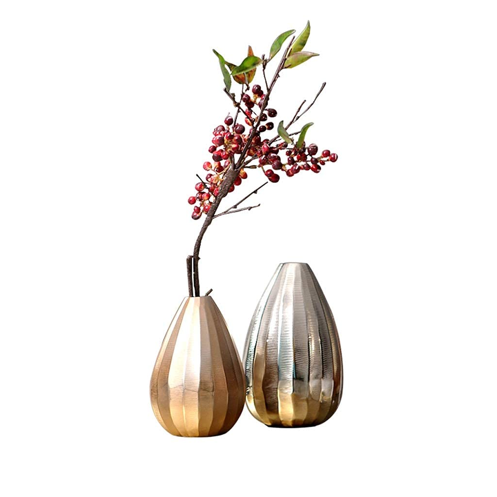 XDLEDMKIZ Artificial Flowers Simulation flower metal set home decorations ornaments fake flowers living room decoration craftscial fake flower vase set Interesting