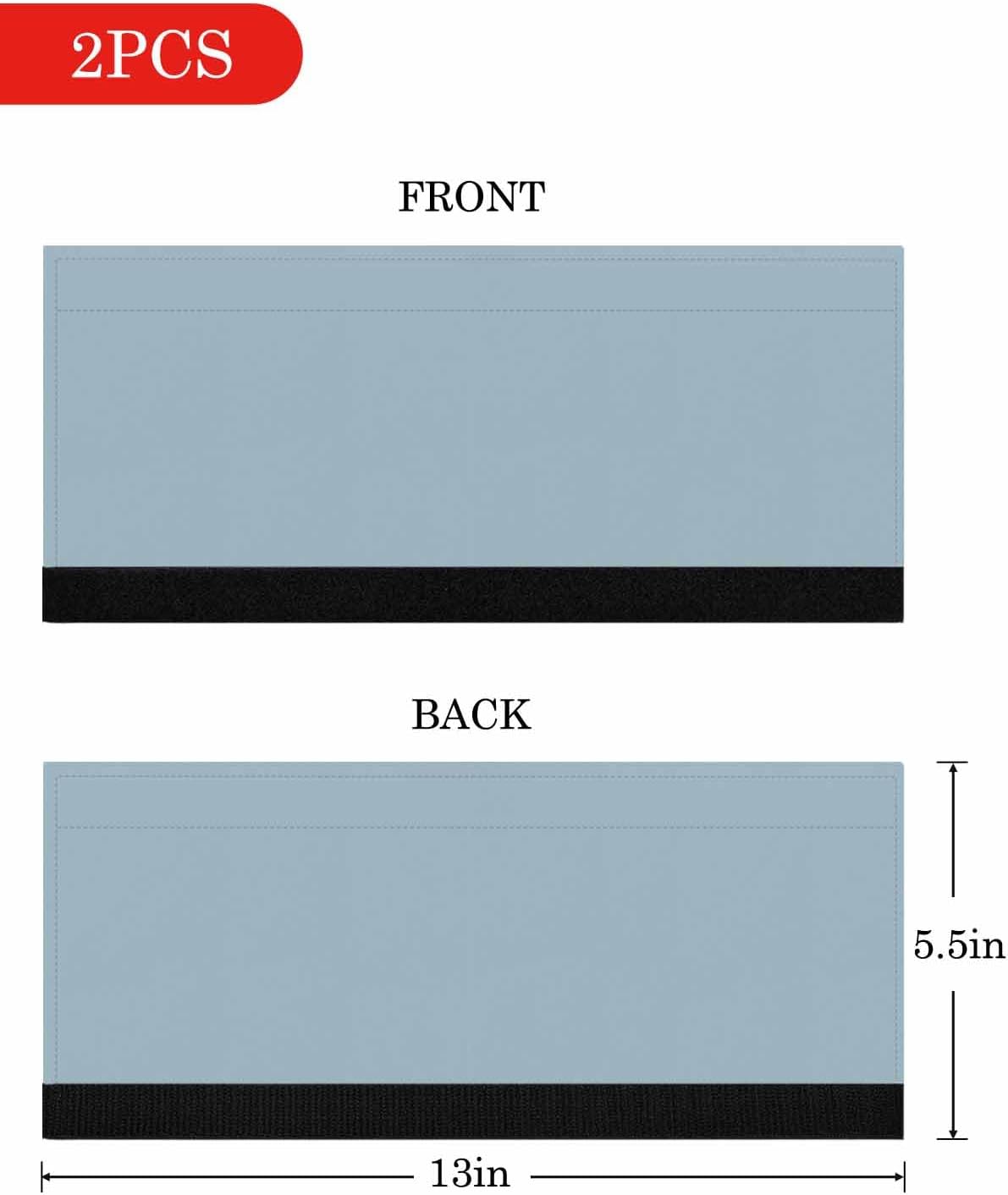 Sky Blue Refrigerator Door Handle Covers Set of 2, Contemporary Minimalism Solid Kitchen Fridge Microwave Oven Dishwasher Stove Cabinet Handle Cloth Protectors, Washable Pure Color Appliance Decor