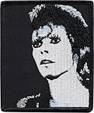 David Bowie - Black & White Face Shot - Sew or Iron On Patch