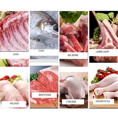 Affettatrice a ghigliottina in acciaio inox, per uso commerciale e domestico, affettatrice efficiente per verdure e carne surgelata