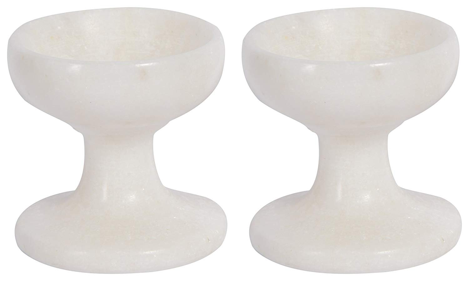 NikkisPride Marble Natural Handcarved Oil Lamp (White_1.9 Inch X 1.9 Inch X 1.9 Inch)