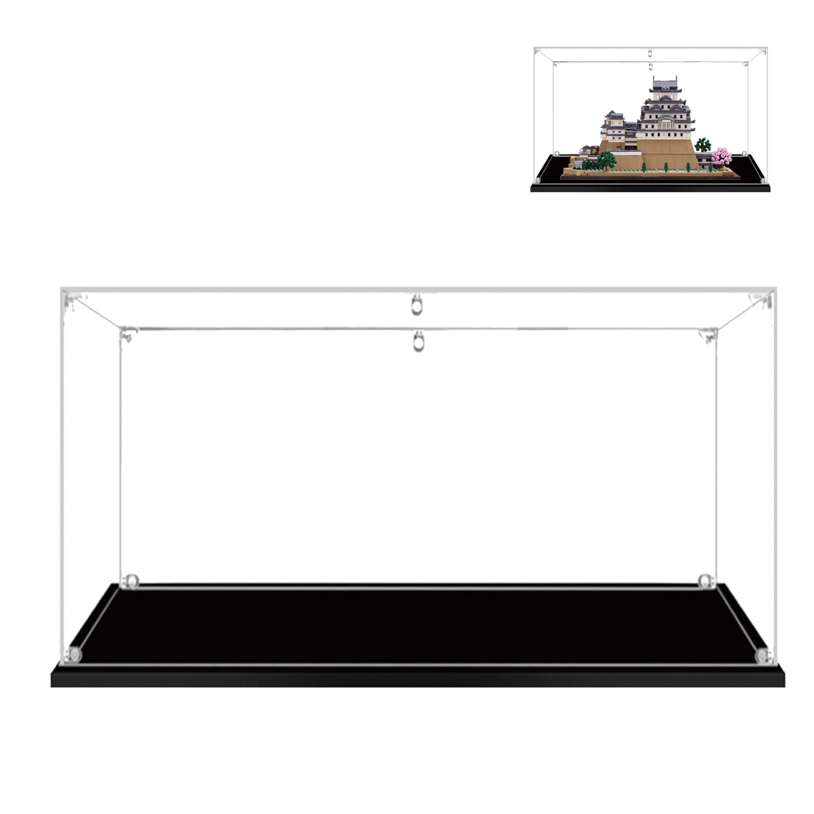 BOOVAX Display Case for Lego 21060 - Acrylic Clear Display Box for [Himeji Castle] Model - 13.7x11.8x9.84inch