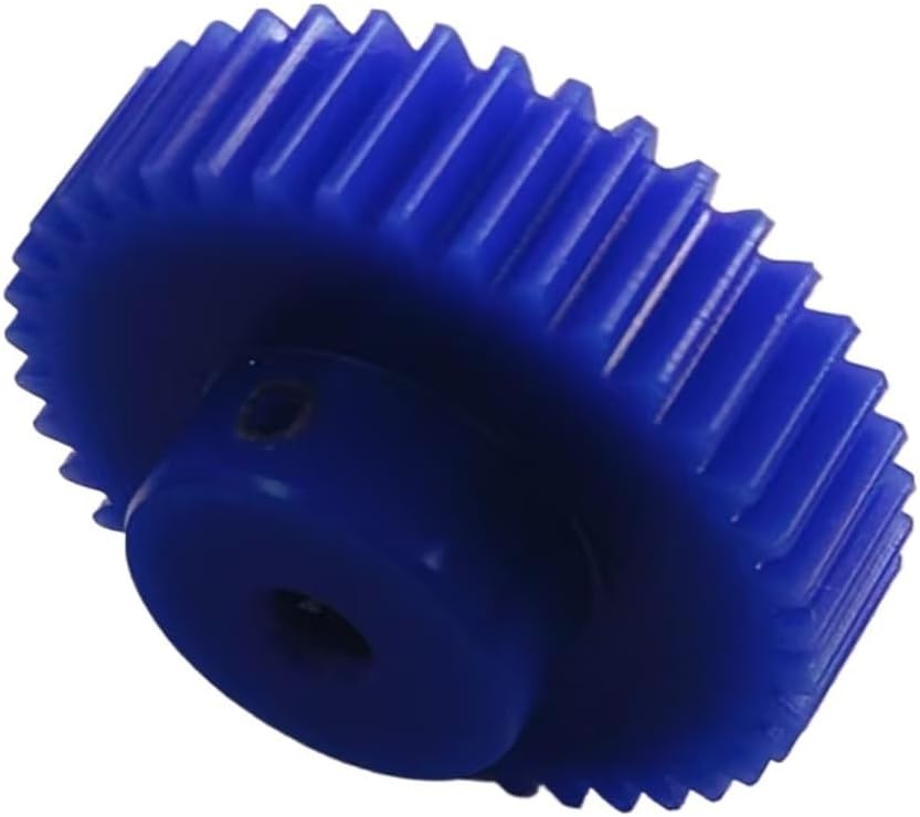 Plastic Motor Gear,1pcs 1.25 Module 7mm Bore Cylindrical with Step 10mm Teeth Thickness Pinion .25M Nylon Straight Spur Spindle(16 Teeth)