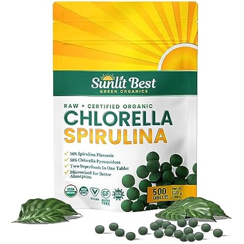 Sunlit Best Organic Chlorella Spirulina Tablets Cover
