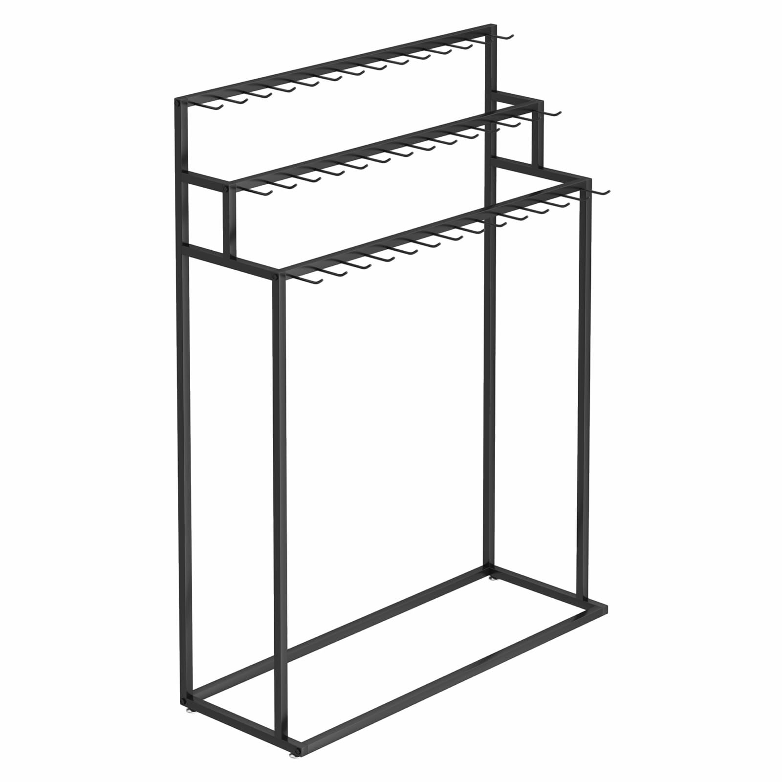 Percha de Metal para Cinturones y Organizador de Armario para Corbatas, Bufandas, chales y Bolsos. Solución de exhibición Que Ahorra Espacio para dormitorios y Espacios comerciales.