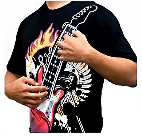 PYXEL STUDIO Azul BD BD GmbH @ Guitarra electrónica de la Roca de la Camiseta de los Hombres del Club del Partido del Ecualizador Disco Punto de atracción Tamaño M