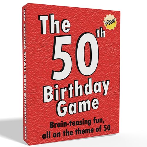 50th Birthday The Game - amusing gift idea or fun party ice breaker, especially for people turning fifty. Perfect for those who need 50th birthday gifts for women and 50th birthday gifts men