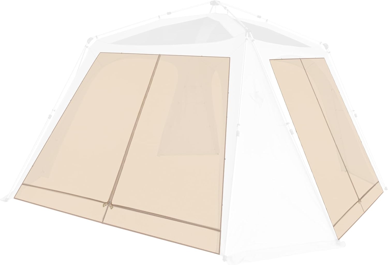 Alvantor® 12' x 12' Pop Up Gazebo, Canopy Tent All Weather & 4-Season Use, 4-Door PVC/Mesh/Polyester Curtain Addable, Top Mesh & Cover Portable Pergolas Pavilion for Patio, Backyard, Deck
