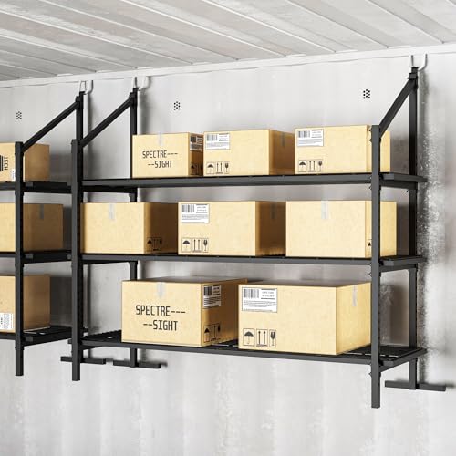 Shipping Container Shelving,Unlock Your Vertical Potential Steel Shelves,Ultimate Shipping Container Accessories for Secure Storage in Trucks & Warehouses(59" D x 22.36" W x 59.25" H)