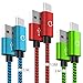 Price comparison product image Gritin USB C Cable, [3-Pack/1M+1.5M+2M] USB Type C Fast Charging Cable - Nylon Braided USB C Sync Cable for Galaxy S10/S9/S8+/S8, MacBook, iPad Pro 2018, Sony XZ, HTC 10, OnePlus 5T, Huawei P9 etc.