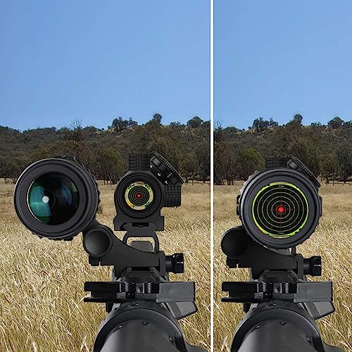 Feyachi M36 1.5X - 5X Lupa celownicza z czerwoną kropką i mocowaniem bocznym